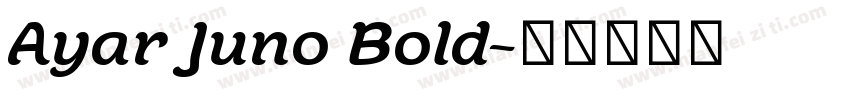 Ayar Juno Bold字体转换